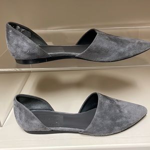 Vince gray suede D’Orsay flats. 6.5 36.5